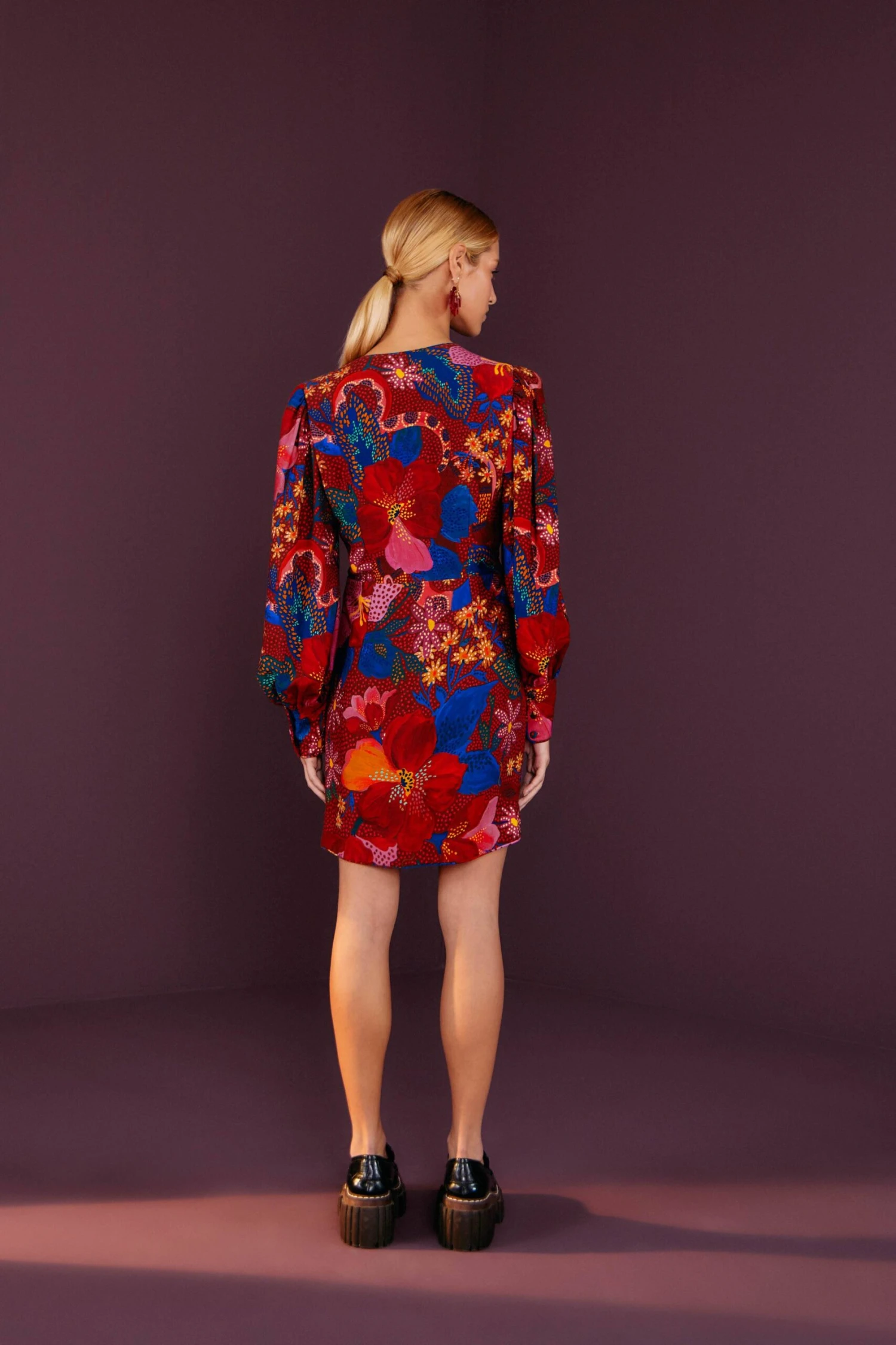 Farm Rio Red Wild Life Mini Dress 3 Farm Rio Red Wild Life Mini Dress - Image 3