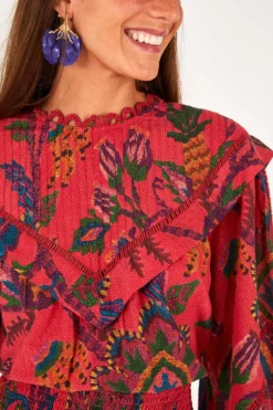 Farm Rio Red Sunset Tapestry Mini Dress -Farm Rio Shop 301793 03 scaled