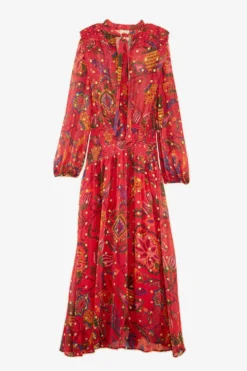 Farm Rio Red Sunset Tapestry Embroidered Maxi Dress -Farm Rio Shop 301808 06 1 scaled