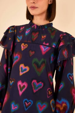 Farm Rio Navy Ikat Dyed Hearts Mini Dress 8 Farm Rio Navy Ikat Dyed Hearts Mini Dress -Farm Rio Shop 301817 03 scaled