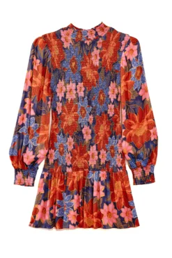 Farm Rio Navy Garden Smocked Mini Dress 9 Farm Rio Navy Garden Smocked Mini Dress -Farm Rio Shop 301902 05 scaled