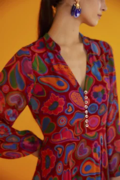 Farm Rio Red Lisa Sheer Midi Dress 6 Farm Rio Red Lisa Sheer Midi Dress -Farm Rio Shop 301903 02 scaled