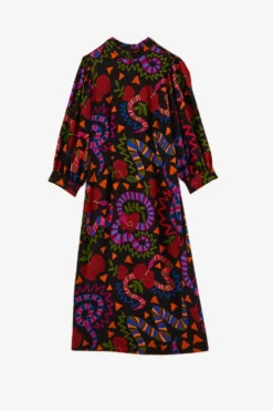 Farm Rio Black Jungle Fruits Midi Dress -Farm Rio Shop 301928 06 scaled