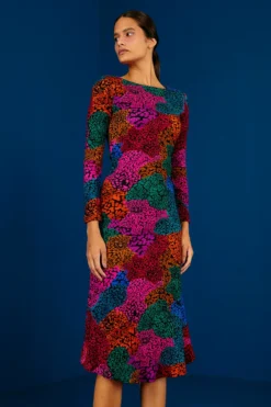 Farm Rio Rainbow Mix Jersey Dress