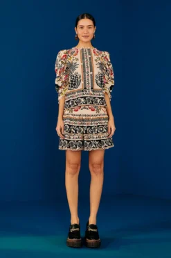 Farm Rio Romantic Garden Mini Skirt 8 Farm Rio Romantic Garden Mini Skirt -Farm Rio Shop 301944 03 1