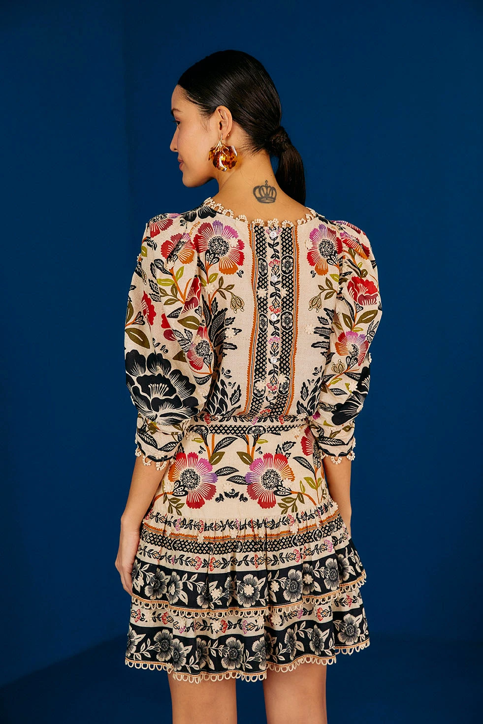 Farm Rio Romantic Garden Mini Skirt 2 Farm Rio Romantic Garden Mini Skirt - Image 2