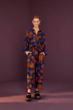 Farm Rio Navy Bananica Jumpsuit