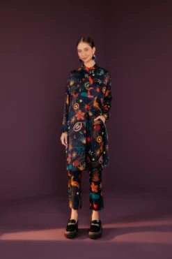 Farm Rio Black Cerrado Sky Pants