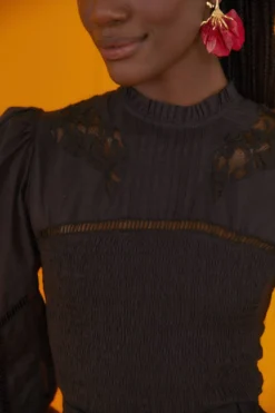 Farm Rio Black Lace Blouse -Farm Rio Shop 301996 03