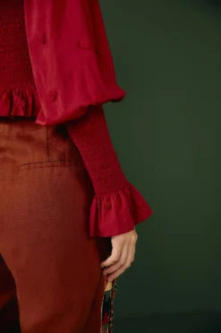 Farm Rio Burgundy 3D Hearts Blouse -Farm Rio Shop 302015 04 scaled