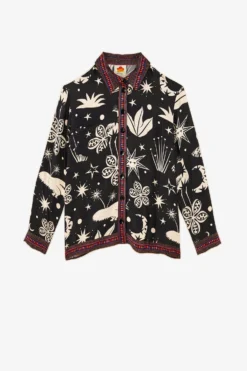 Farm Rio Black & White Cerrado Sky Shirt -Farm Rio Shop 302034 05 scaled