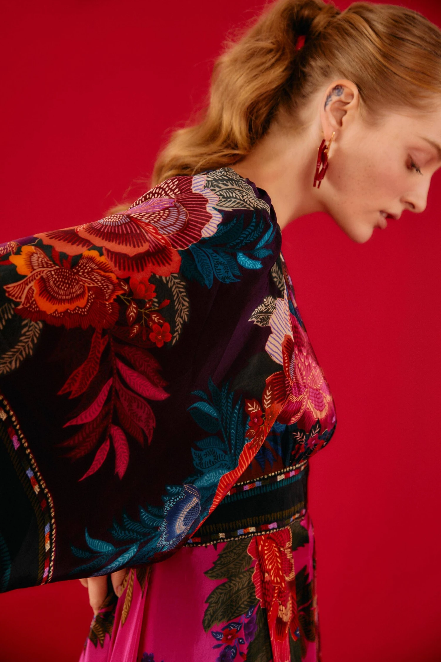 Farm Rio Flower Scarves Maxi Dress 3 Farm Rio Flower Scarves Maxi Dress - Image 3