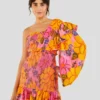 Farm Rio Flowers Garden One Shoulder Mini Dress
