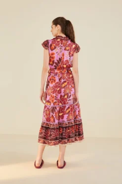 Farm Rio Sweet Floral Midi Dress 9 Farm Rio Sweet Floral Midi Dress -Farm Rio Shop 303821 02
