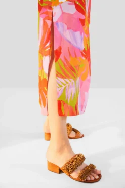 Farm Rio Colorful Leaves Midi Dress -Farm Rio Shop 303823 05