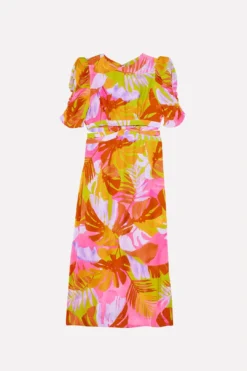 Farm Rio Colorful Leaves Midi Dress -Farm Rio Shop 303823 06
