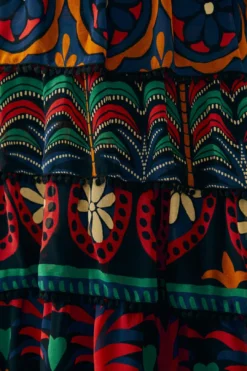 Farm Rio Black Night Sky Maxi Skirt -Farm Rio Shop 303828 05