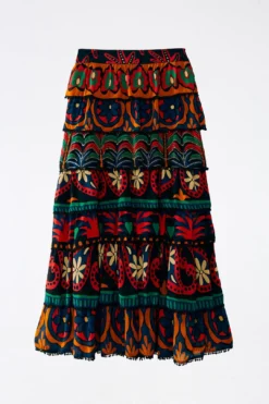 Farm Rio Black Night Sky Maxi Skirt -Farm Rio Shop 303828 06