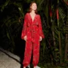 Farm Rio Red Mystic Night Jumpsuit