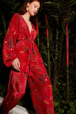 Farm Rio Red Mystic Night Jumpsuit 6 Farm Rio Red Mystic Night Jumpsuit -Farm Rio Shop 303866 03