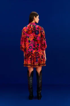 Farm Rio Pink Sweet Forest Blouse 7 Farm Rio Pink Sweet Forest Blouse -Farm Rio Shop 303876 03