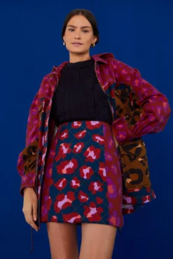 Farm Rio Mixed Leopards Mini Skirt -Farm Rio Shop 303888 03