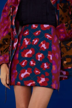 Farm Rio Mixed Leopards Mini Skirt -Farm Rio Shop 303888 04
