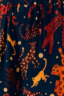 Farm Rio Navy Animal Sky Pants -Farm Rio Shop 303899 05