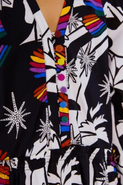 Farm Rio Toucans Wave Organic Cotton Mini Dress -Farm Rio Shop 303908 04