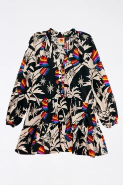 Farm Rio Toucans Wave Organic Cotton Mini Dress -Farm Rio Shop 303908 05