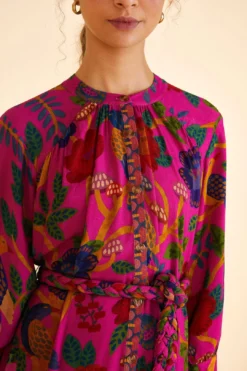 Farm Rio Pink Sweet Forest Mini Dress -Farm Rio Shop 303913 03