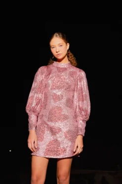 Farm Rio Hearts Sequin Mini Dress