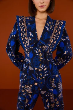 Farm Rio Black Macaw Forest Jumpsuit -Farm Rio Shop 303962 02