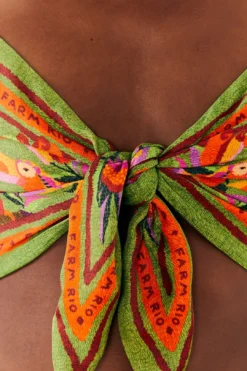 Farm Rio Toucans Scarf Lenzing™ Ecovero™ Viscose Crop Top -Farm Rio Shop 303977 04