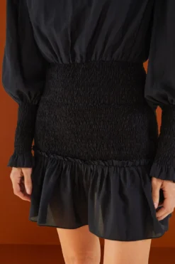 Farm Rio Black Heart Neckline Mini Dress -Farm Rio Shop 304117 05 1