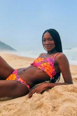 Farm Rio Pink Flowers Garden Bikini Top -Farm Rio Shop 304192 01