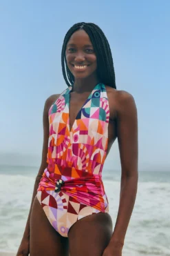 Farm Rio Ombre Graphic Toucans One Piece Swimsuit