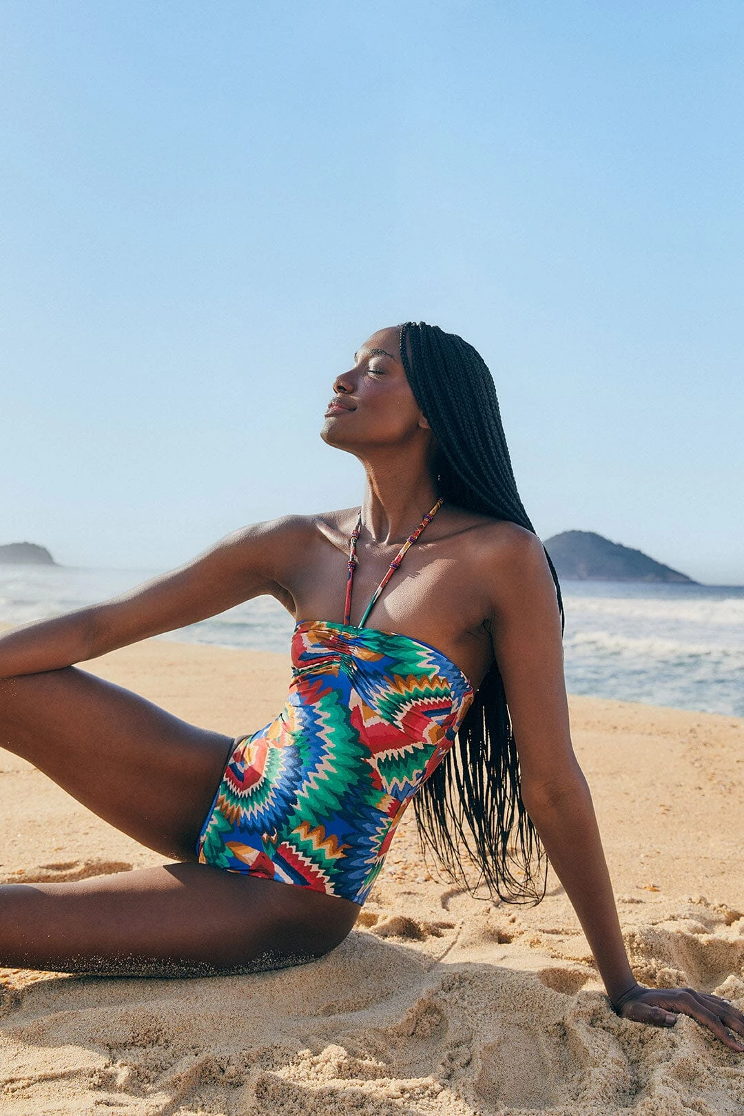 Farm Rio Chevron Toucans One Piece Swimsuit 1 Farm Rio Chevron Toucans One Piece Swimsuit