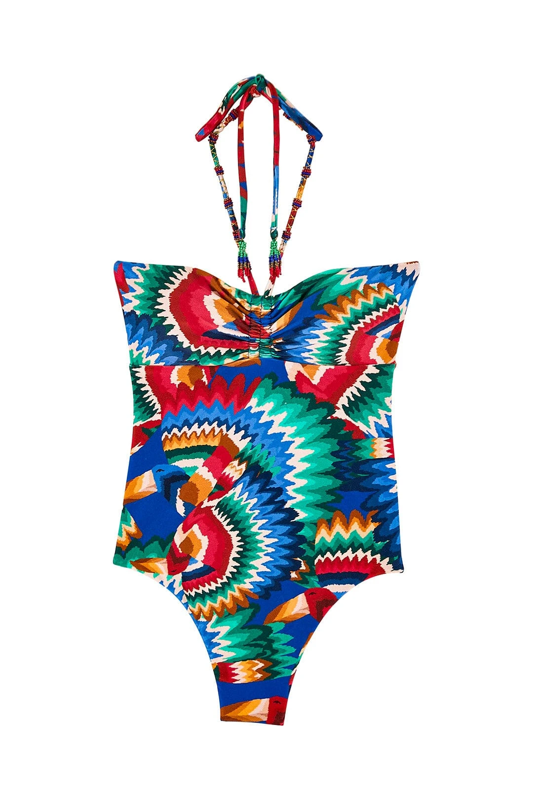 Farm Rio Chevron Toucans One Piece Swimsuit 6 Farm Rio Chevron Toucans One Piece Swimsuit - Image 6