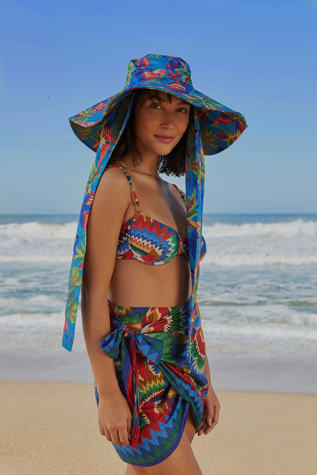 Farm Rio Chevron Toucans Cover Up 1 Farm Rio Chevron Toucans Cover Up