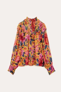 Farm Rio Yellow Floral Dream Blouse -Farm Rio Shop 304566 06 scaled