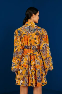 Farm Rio Yellow Pineapple Flowers Mini Dress 8 Farm Rio Yellow Pineapple Flowers Mini Dress -Farm Rio Shop 304585 04 scaled