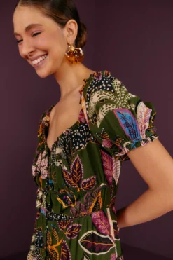 Farm Rio Green Wild Jungle Corset Midi Dress 6 Farm Rio Green Wild Jungle Corset Midi Dress -Farm Rio Shop 304591 03 scaled