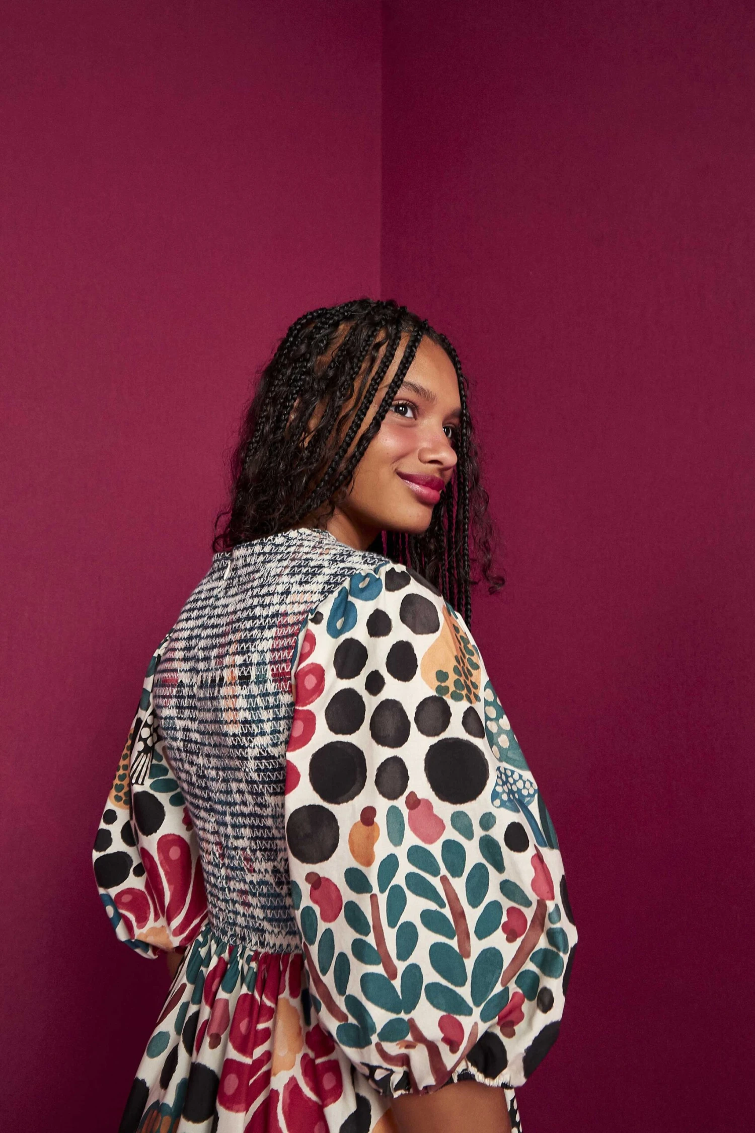 Farm Rio Mushroom Forest Organic Cotton Midi Dress 4 Farm Rio Mushroom Forest Organic Cotton Midi Dress - Image 4