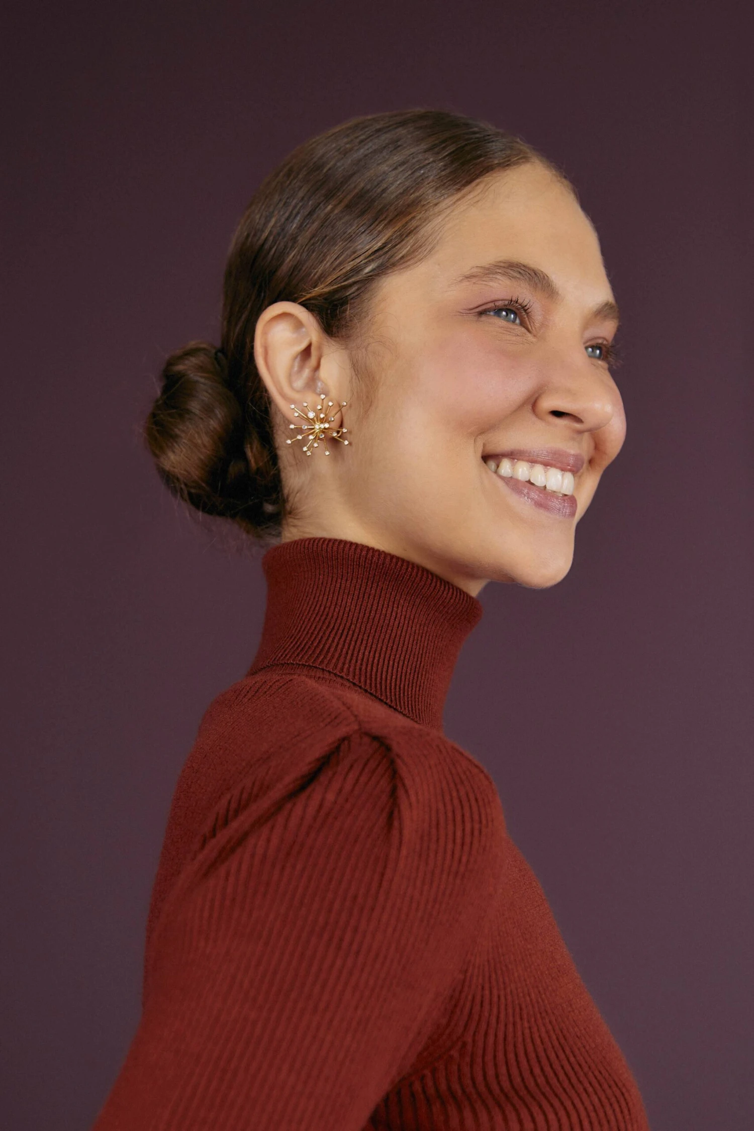 Farm Rio BROWN KNIT BLOUSE 2 Farm Rio BROWN KNIT BLOUSE - Image 2