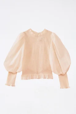 Farm Rio White Smocked Blouse -Farm Rio Shop 305375 04 scaled