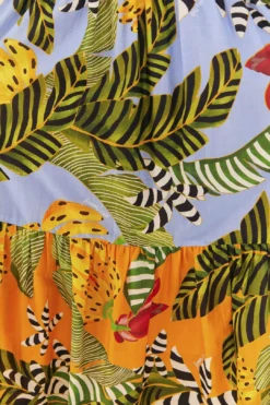 Farm Rio Mixed Striped Bananas Maxi Dress -Farm Rio Shop 305797 05 1