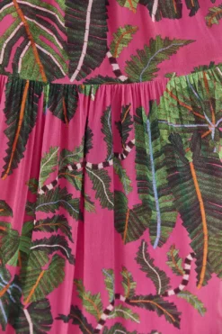 Pink Leaves Cut Out Maxi Dress 12 Pink Leaves Cut Out Maxi Dress -Farm Rio Shop 305799 06