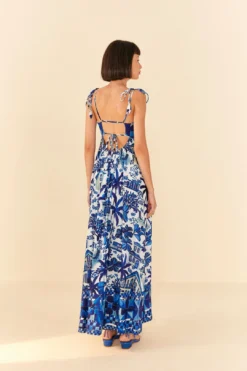 Farm Rio Sweet Rio Tie Strap Maxi Dress 9 Farm Rio Sweet Rio Tie Strap Maxi Dress -Farm Rio Shop 306061 04