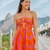 Farm Rio Pink Copacabana Mini Dress